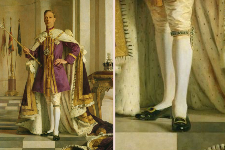 穿著樂福鞋的英國國王喬治六世